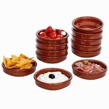 12er Set Cazuela Ton-Schale Bruno Ø 12cm Größe S Mittelalter Wikinger