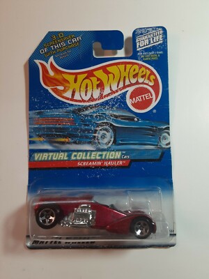 HOT WHEELS Red Screamin' Hauler Car #27122-Virtual Collection- Collector #156