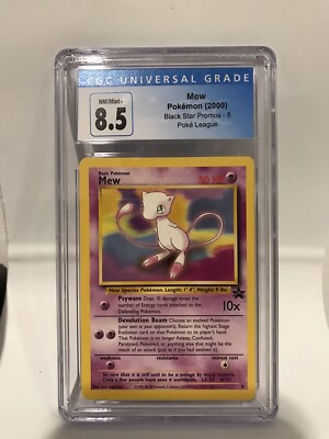 Mew 8 Non Holo CGC 8.5 NM/Mint - WOTC Black Star Promo - Pokemon