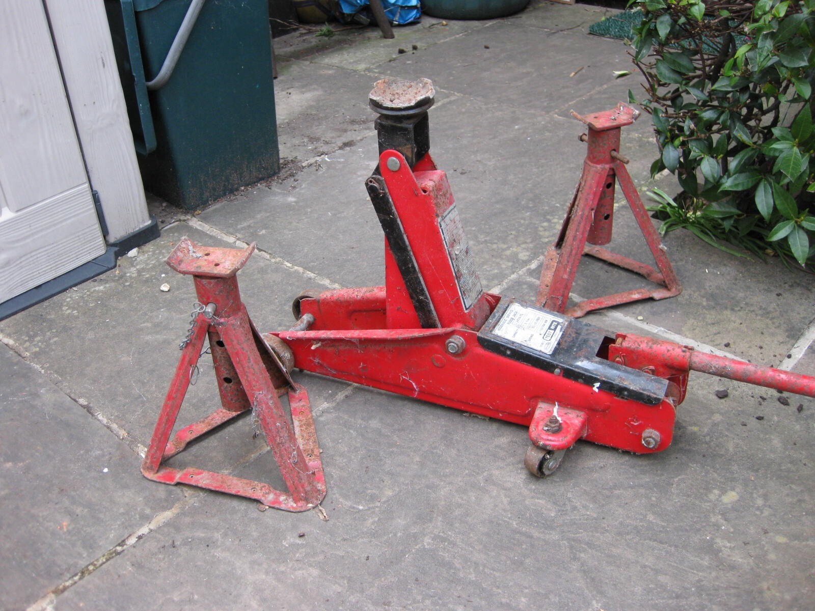 trolley jack and axle stands set eBay