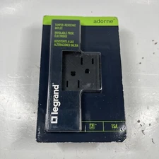 Legrand Tamper-Resistant Electrical Outlet 15A ARTR152G4 New + Free Shipping