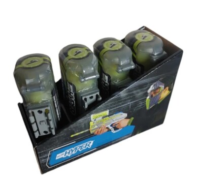 NERF HYPER 50-Round Refill Canister Hyper Blaster Official Green Rounds NIP 4pk