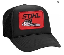 STIHL Chainsaws PATCH + Trucker HAT New Vintage Style 70s 80s CAP