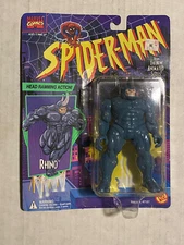 Spider-Man The Animated Series: Rhino W/Ramming Head  Toy Biz 1994 (MOC) B180