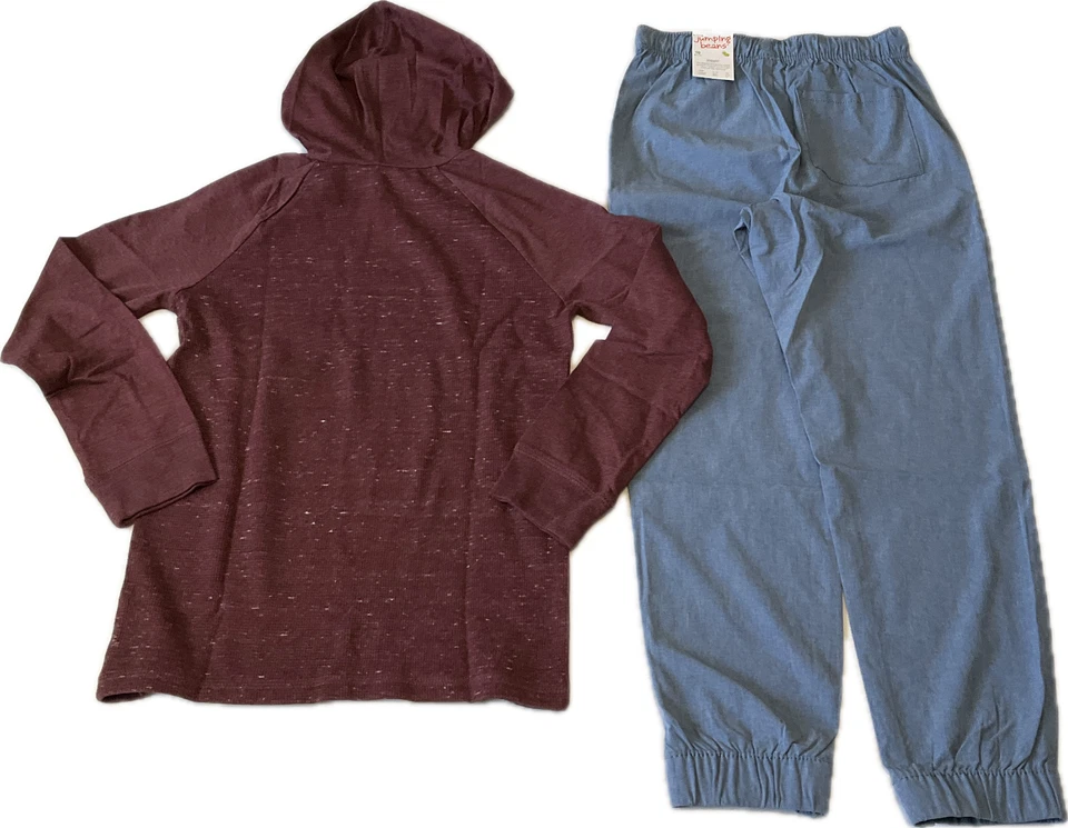 Jumping Beans Long Sleeve Hoodie And Jogger Boys Size 10 Blue Red - Image 2 of 4