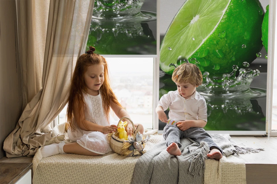 Fensterrollo Montage An Der Wand Verdunkelungsrollos Zugrollo Jalousie Rot - Bild 3 von 4