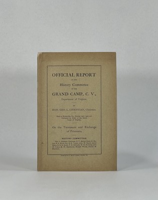 Geo L Christian / Cover title Official Report of the History Committee 1st ed