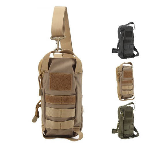Molle Backpack Pouch Bag Military Sing Pack Shoulder Bag For Hunting Running - Picture 12 of 21