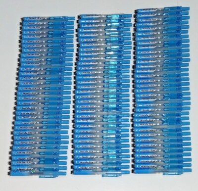 100 BULK LOT NEW Pentel Handy-line S Retractable SKY BLUE Highlighter SXS15-SBR