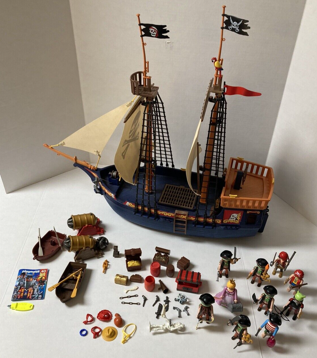 Nave Playmobil PLAYMOBIL VINTAGE CANONS BATEAU PIRATE 3409