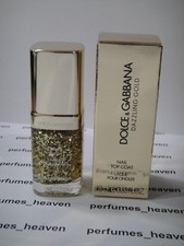 DOLCE & GABBANA DAZZLING GOLD NAIL TOP COAT 10 ML /.33 oz NEW IN BOX