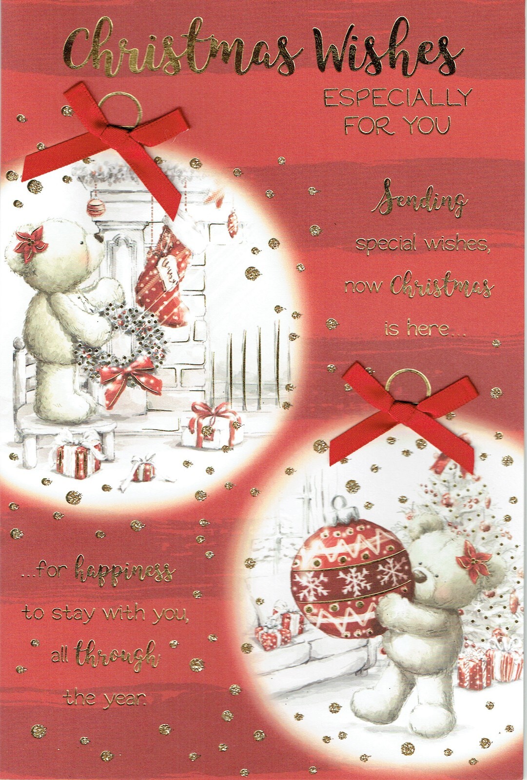 Quality Cute CHRISTMAS CARD - From the Words of Love Collection