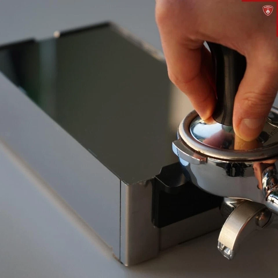 Eureka Mignon Molinillo de Café Knock Box Cajón, Acero Inoxidable, 3480013 Foto 4 de 4