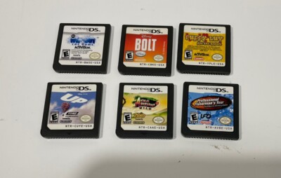 6 Nintendo DS Game: Animal Paradise, Wipeout, Bolt, Up, Puppy Luv, Pro Fisherman