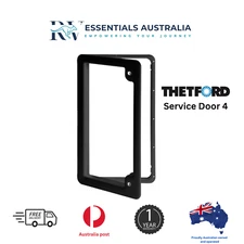 Thetford Service Door 4 Black Caravan, RV, Motorhome, Boating Access Hatch Black