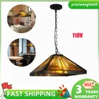 Tiffany Style Vintage Stained Glass Hanging Light Pendant Lamp Ceiling Fixture
