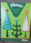KLEENEX TRIANGLE CHRISTMAS TREE BOX OF KLEENEX FULL NEVER USED — photo 2