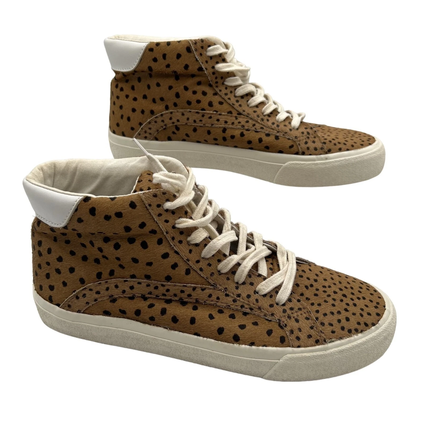 Madewell Sneakers Womens 8.5M Sidewalk Spot Dot Genuine Calf Hair
