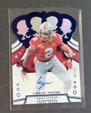 Chase Young 2020 Chronicles Draft Crown Royale RC Auto #10/30 Rookie Ohio State