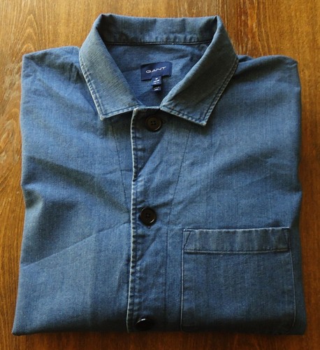 GANT size M Men's Jeans Coats Blue Denim NEW - Picture 7 of 13