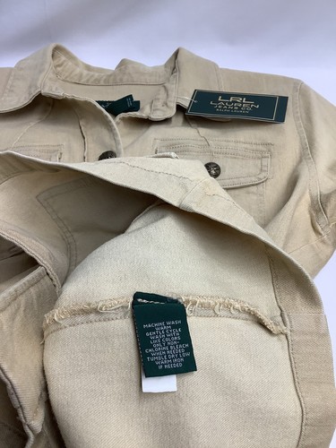 LRL Lauren Jeans Co Khaki Coat Womens Size L 210828MGO/WCA - Picture 5 of 10