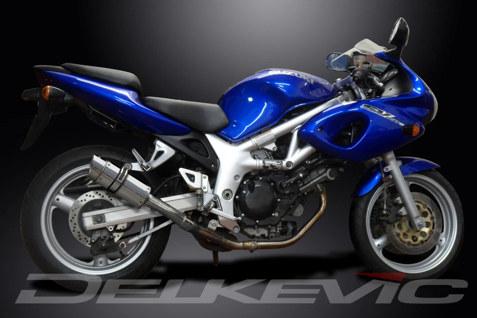 Suzuki SV650 1998-2002 Delkevic Slip On 8" Kit de silenciador de escape redondo de acero inoxidable Foto 4 de 4
