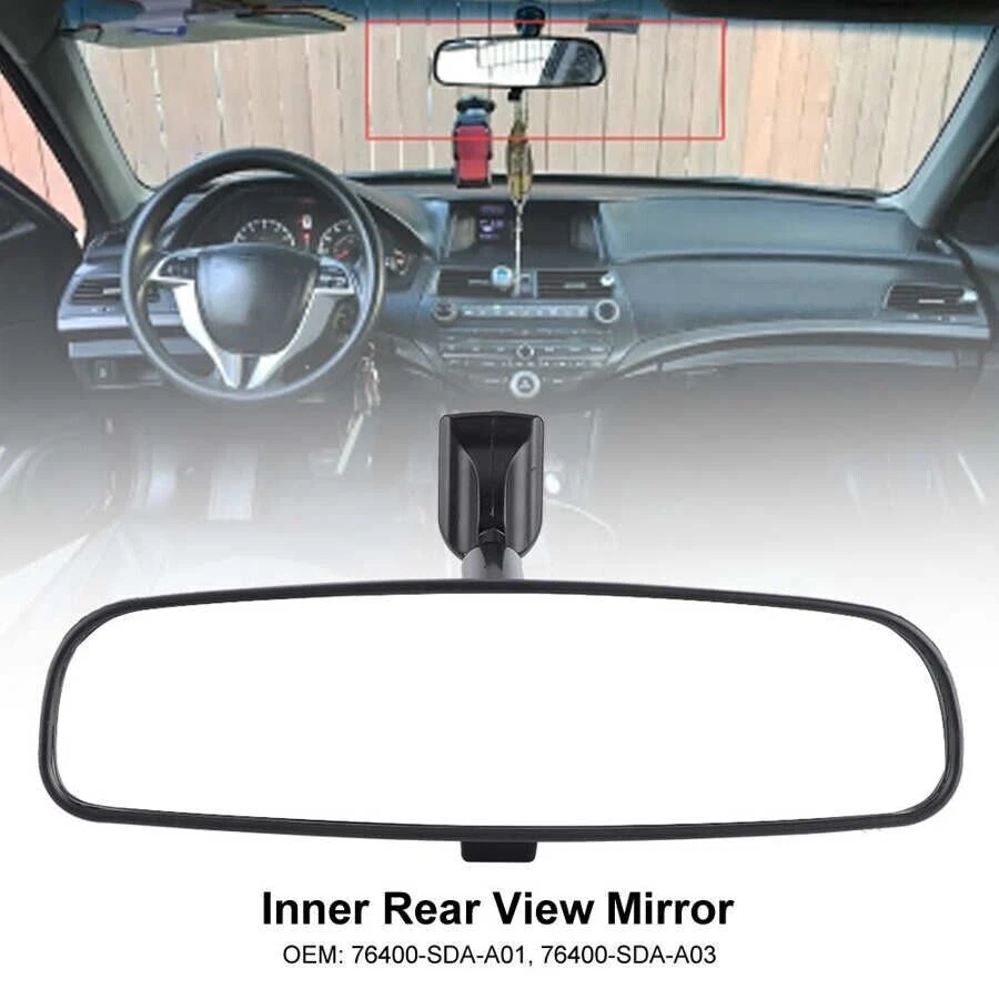 New Interior Rear View Mirror fit For Honda 1998-2013 Accord 2006-2011 Civic Foto 3 de 4