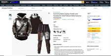 Xuminvty The Mandalorian Cosplay Hoodie and Sweatpants Combo XXL