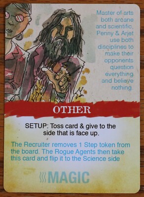 Mind MGMT Penny and Arjet Promo Card Dice Tower Kickstarter Off the Page Games