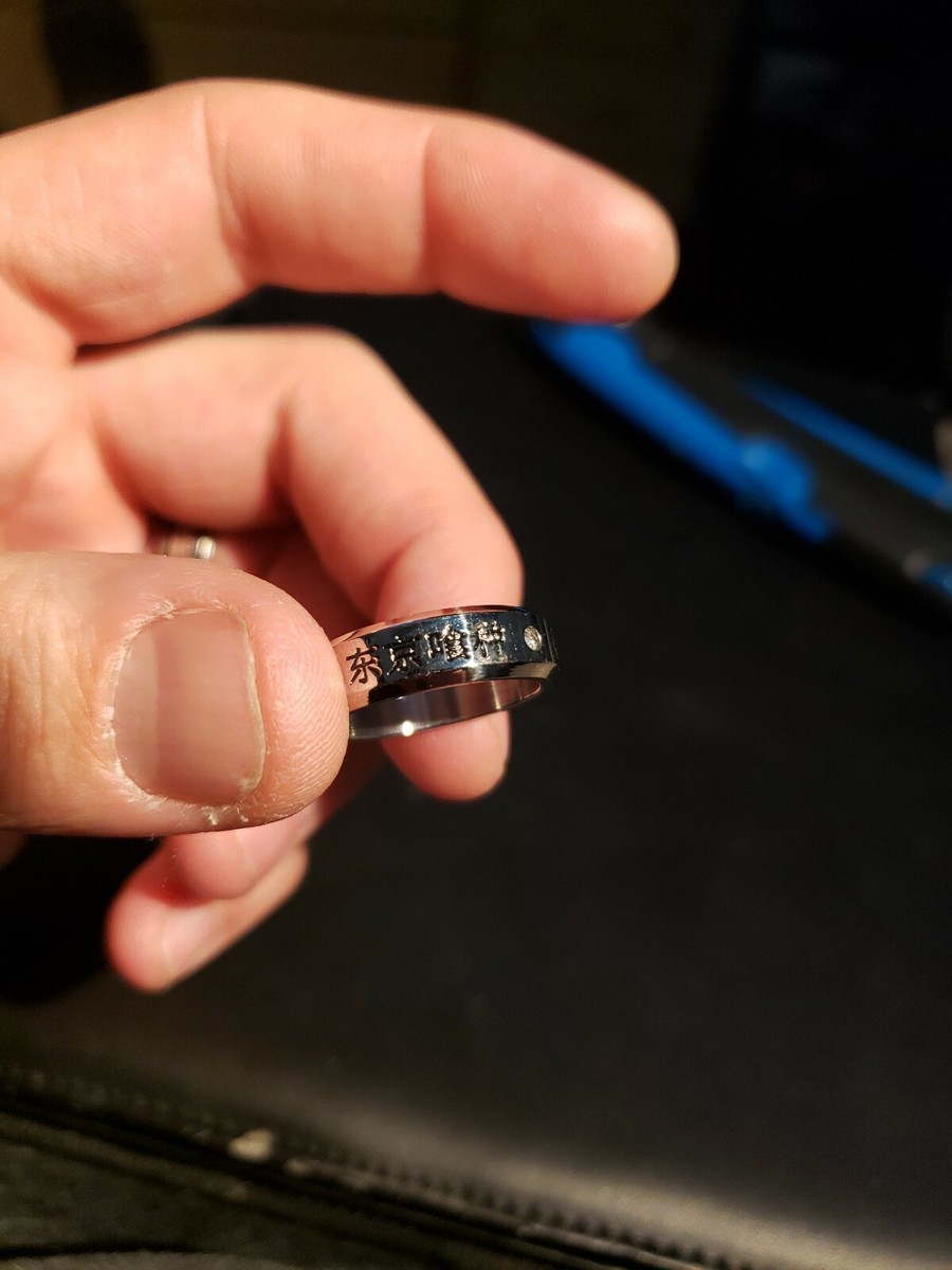 Anime For Tokyo ghoul Kaneki Titanium steel ring