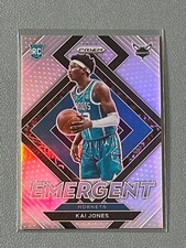 2021-22 Prizm Basketball Kai Jones RC Rookie #1 Silver Holo SP Emergent Insert