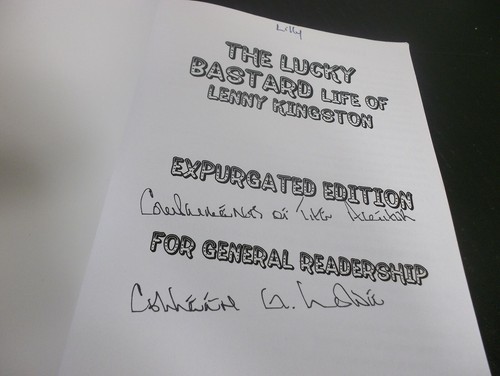 THE LUCKY BASTARD Life of Lenny Kingston Book Two Signed Colleen G. Lowe - Picture 7 of 9