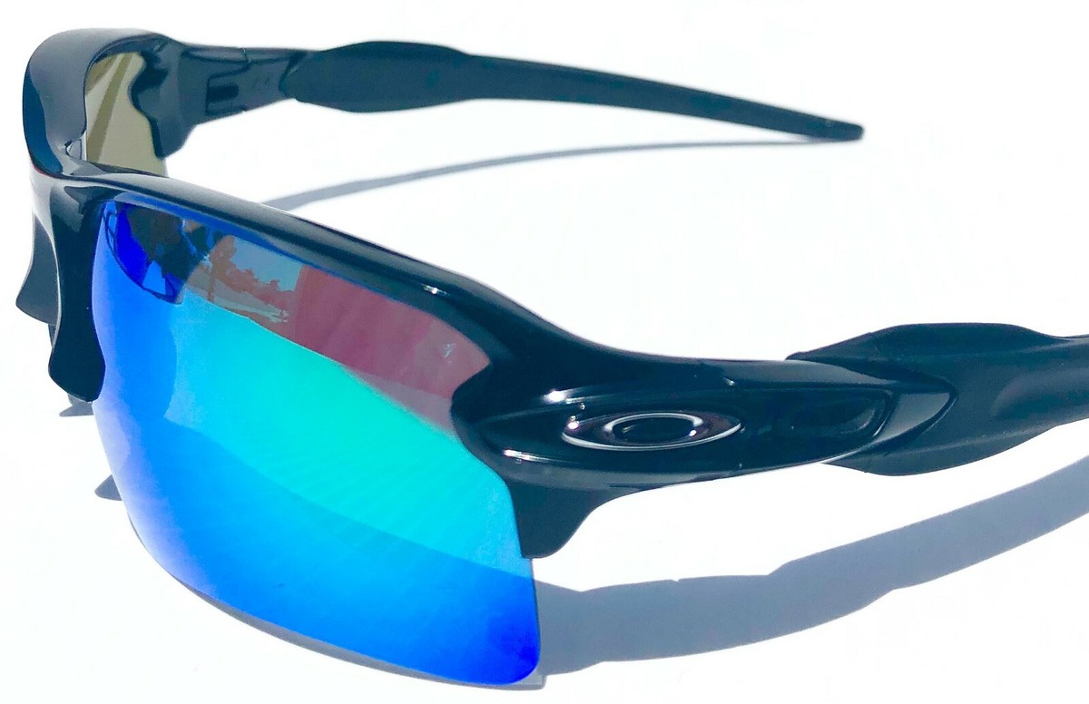 NEW Oakley FLAK 2.0 BLACK w POLARIZED Galaxy JADE 2 lens set