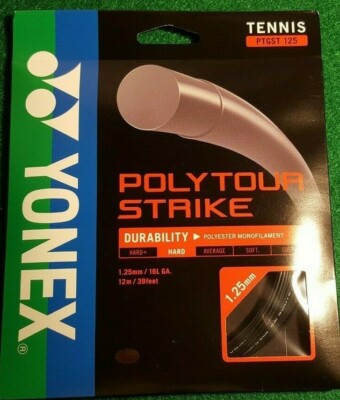 NEW YONEX POLY TOUR STRIKE 16L GA 1.25 mm TENNIS STRING!!! | eBay