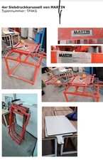 Siebdruckkarussell von Martin Typ TP4KS 4-Farb Druck