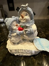 2000 SNOW BUDDIES Blizzy #1 TEACHER Figurine Encore Group Teachers Gift NIB