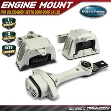 3x Engine Motor & Torque Strut & Auto Transmission Mount for VW Jetta 2000-2005