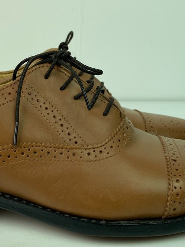 Samuel Windsor Tan Leather Brogue Oxford Shoes UK 8.5 NEW - Picture 12 of 15