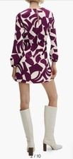 Mango Murcia Print Long Sleeve Minidress Size S /4