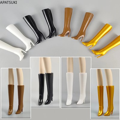 Mode High Heel Schuhe für Barbie Puppe Lange Stiefel 1/6 Puppenhaus Zubehör