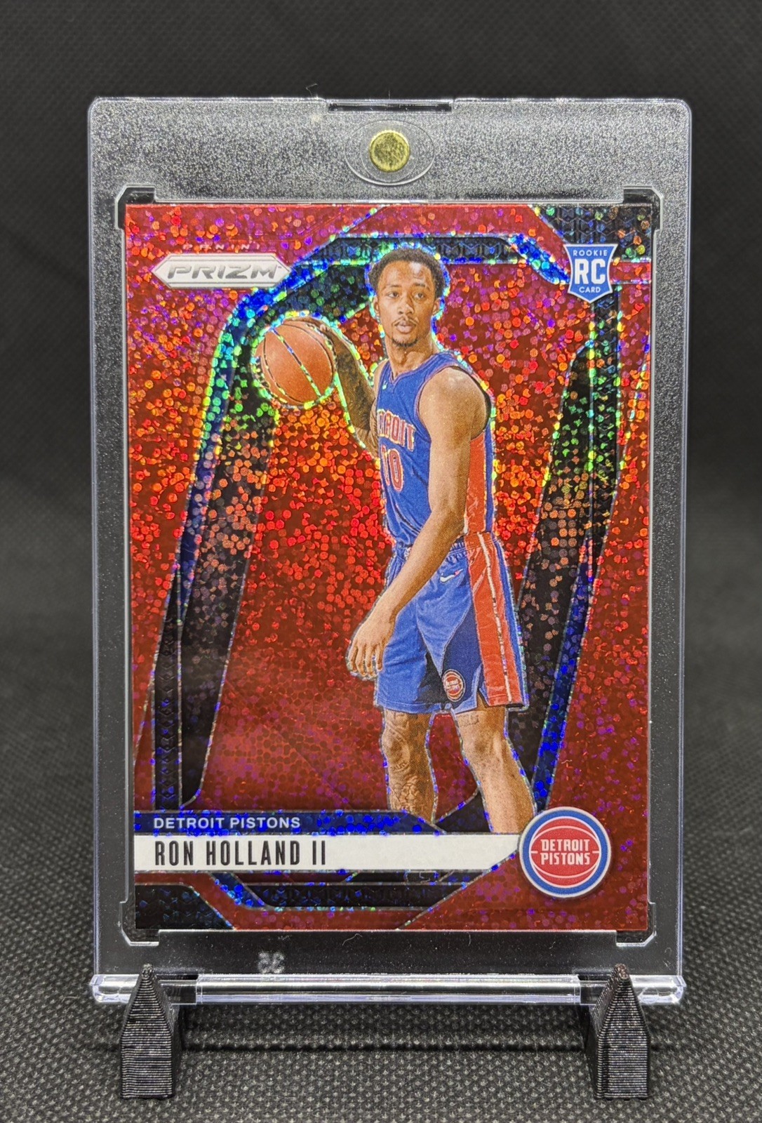 2024-25 Prizm Ron Holland II RC Red Sparkle Rookie #269 Pistons