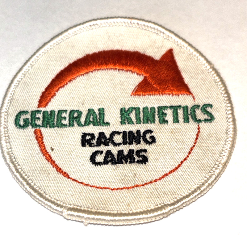 Vintage Hot Rod Racing Cams General Kinetics Patch