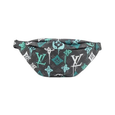 Authentische Louis Vuitton Monogram Eclipse (LV Graffiti Discovery Bauchtasch...