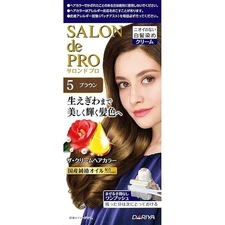 Salon de Pro Gray Hair Dye The Cream Hair Color 5 Brown Japan^