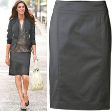 NEU: DESIGNER STIFTROCK mit SCHLANK-OPTIK GR. 40 VIVIEN CARON khaki *677778