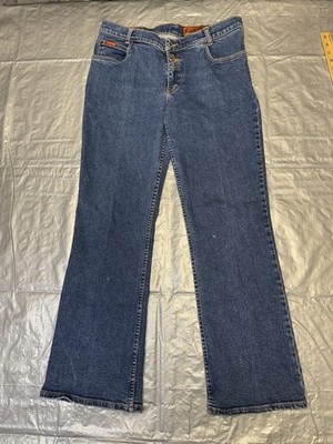 Lawman Womens Jeans High Rise Slim Fit Buttons Western Sz 15 Rodeo VTG Western
