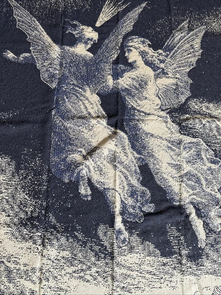 "Manta The Rug Barn Tapestry 100 % algodón susurros de ángel 46x67"" nueva con etiquetas" Foto 2 de 3