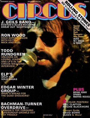 Circus / November 1974 / Vol.9 ~ #2 / Circus Magazine!