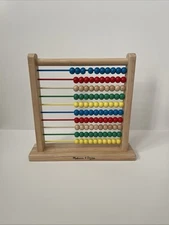 Melissa & Doug Abacus - Classic Wooden Educational Counting Toy With 100 Beads