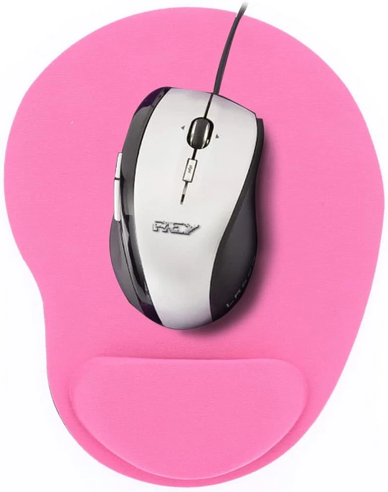 Tappetino per mouse con supporto per poggiapolsi, motivo fiori estivi, con base in gomma antiscivolo, tappetino ergonomico per mouse e computer portatile